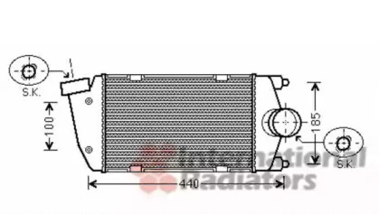 Теплообменник VAN WEZEL 74004058