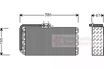 Испаритель VAN WEZEL 7400V027