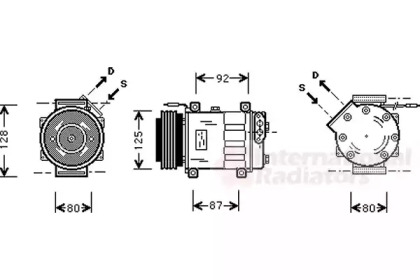 Компрессор VAN WEZEL 4300K046