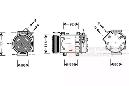 Компрессор VAN WEZEL 4300K079