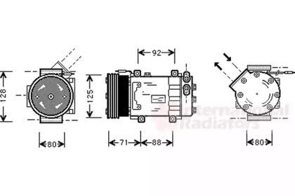 Компрессор VAN WEZEL 4300K127