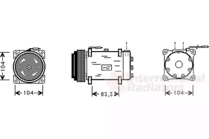 Компрессор VAN WEZEL 4300K242