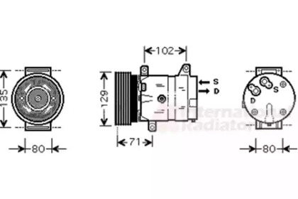 Компрессор VAN WEZEL 4300K367