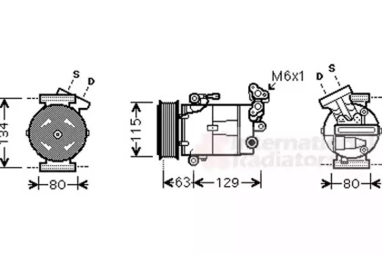 Компрессор VAN WEZEL 4300K384