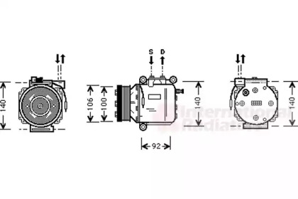 Компрессор VAN WEZEL 4700K053