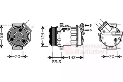 Компрессор VAN WEZEL 4700K069