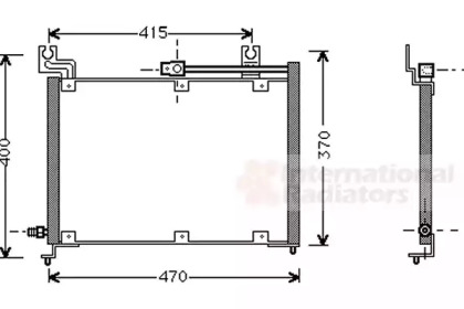 Конденсатор, кондиционер VAN WEZEL 52005037