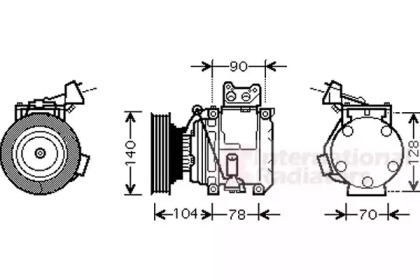 Компрессор VAN WEZEL 5300K438