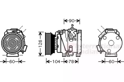 Компрессор VAN WEZEL 5300K449