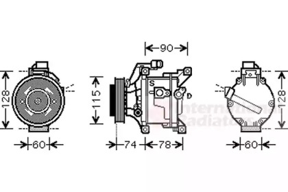 Компрессор VAN WEZEL 5300K450