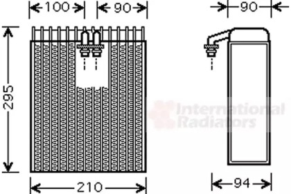 Испаритель VAN WEZEL 5300V391