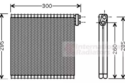 Испаритель, кондиционер VAN WEZEL 5300V483