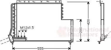 Конденсатор, кондиционер VAN WEZEL 59005078