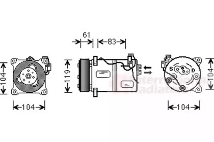 Компрессор VAN WEZEL 5900K059