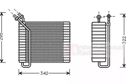 Испаритель VAN WEZEL 5900V025