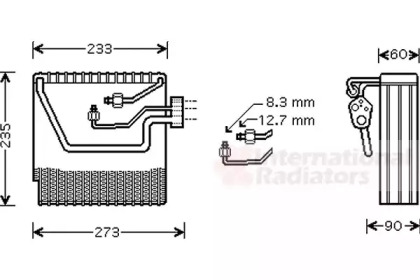 Испаритель, кондиционер VAN WEZEL 5900V111