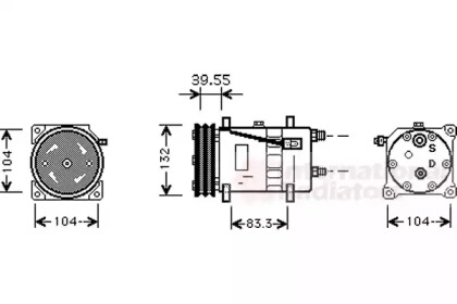 Компрессор VAN WEZEL 5800K074