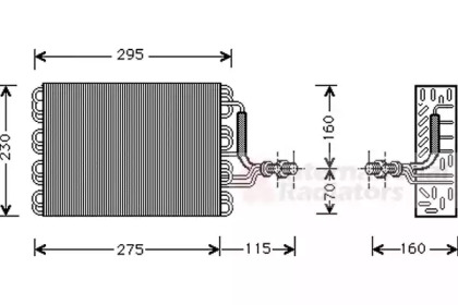 Испаритель VAN WEZEL 5800V016