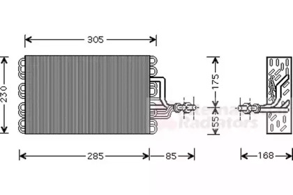 Испаритель VAN WEZEL 5800V077