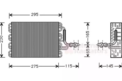 Испаритель VAN WEZEL 5800V171