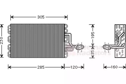 Испаритель VAN WEZEL 5800V186