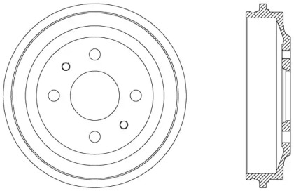 Тормозный барабан OPEN PARTS BAD9000.10