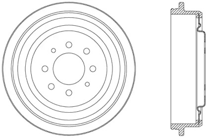 Тормозный барабан OPEN PARTS BAD9007.20