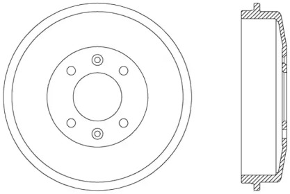 Тормозный барабан OPEN PARTS BAD9015.10