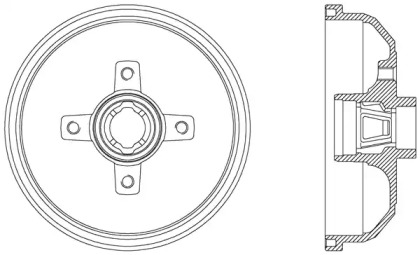 Тормозный барабан OPEN PARTS BAD9019.40