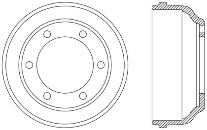 Тормозный барабан OPEN PARTS BAD9022.10