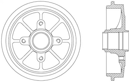 Тормозный барабан OPEN PARTS BAD9030.30