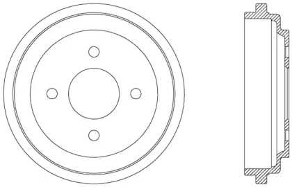 Тормозный барабан OPEN PARTS BAD9036.10