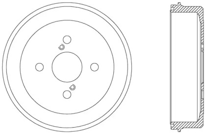 Тормозный барабан OPEN PARTS BAD9045.10