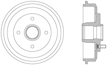 Тормозный барабан OPEN PARTS BAD9052.30