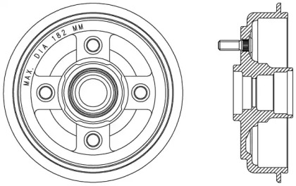 Тормозный барабан OPEN PARTS BAD9056.40