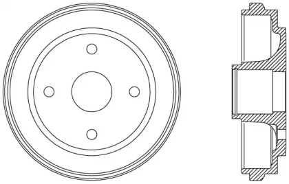 Тормозный барабан OPEN PARTS BAD9062.30