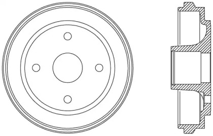 Тормозный барабан OPEN PARTS BAD9063.30