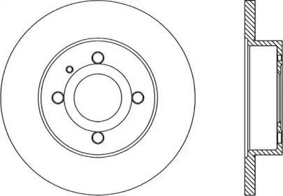 Тормозной диск OPEN PARTS BDA1013.10