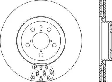 Тормозной диск OPEN PARTS BDA1015.20