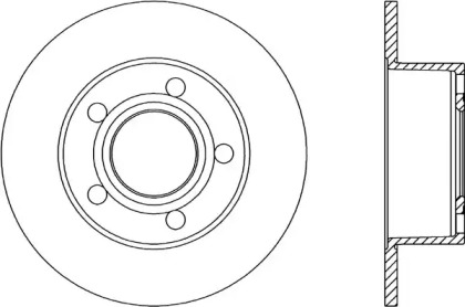 Тормозной диск OPEN PARTS BDA1038.10