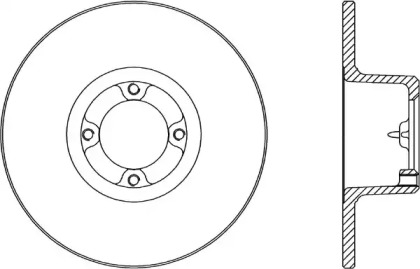 Тормозной диск OPEN PARTS BDA1060.10