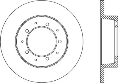 Тормозной диск OPEN PARTS BDA1061.10