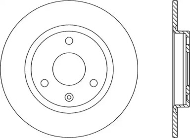 Тормозной диск OPEN PARTS BDA1105.10