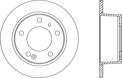 Тормозной диск OPEN PARTS BDA1110.10