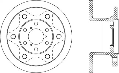 Тормозной диск OPEN PARTS BDA1132.10