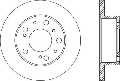 Тормозной диск OPEN PARTS BDA1136.10