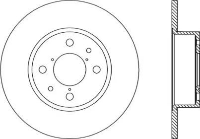 Тормозной диск OPEN PARTS BDA1137.10