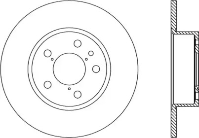 Тормозной диск OPEN PARTS BDA1138.10