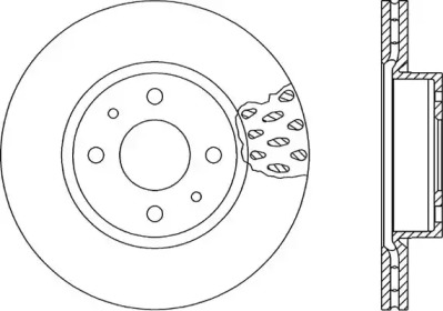 Тормозной диск OPEN PARTS BDA1147.20