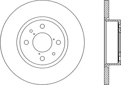 Тормозной диск OPEN PARTS BDA1148.10